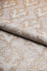 Large roll of wallpaper for the wall with a beautiful texture