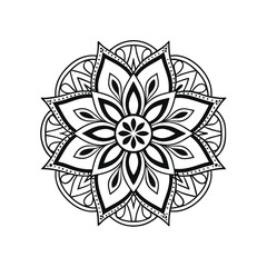mandala abstract floral ornament