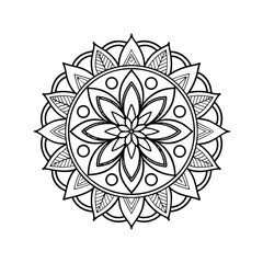 mandala abstract floral ornament