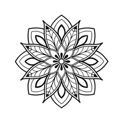 mandala abstract floral ornament