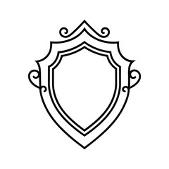 shield with laurel wreath