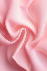 Obraz premium Delicate pink silk drapes gracefully, showcasing soft textures a