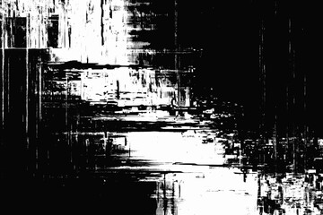 Fototapeta premium Glitch Cyberpunk effect pixelated white noise-style vector graphic