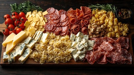 Gourmet Italian Cheese and Salami Board