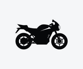 Obraz premium Motorcycle silhouette vector design