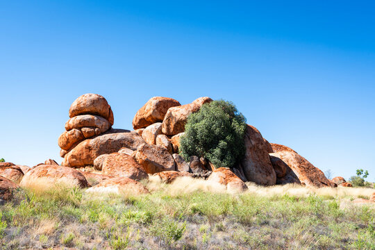 The Devil's Marbles ('Karlu Karlu' in Aboriginal language) in the Northern Territory of Australia
