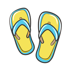 sandals icon, sandals vector illustration-simple illustration of sandals, perfect for sandals logos and icons