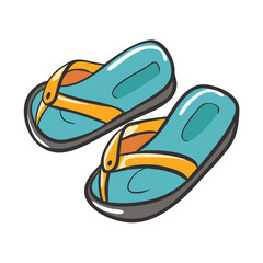 sandals icon, sandals vector illustration-simple illustration of sandals, perfect for sandals logos and icons