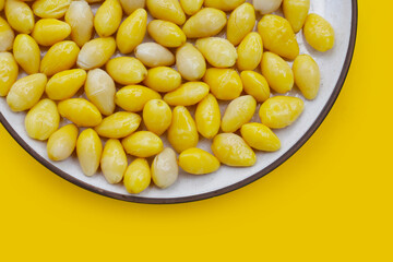 Boiled ginkgo nuts, ginkgo seeds