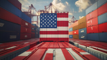 Reciprocal Tariffs And Stock Market Crash and economic drop or declining stock market prices due to global tariff wars as inflation and economic decline