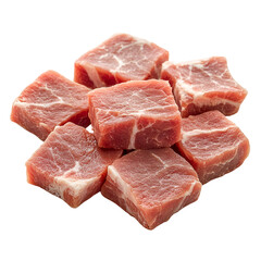 Fresh Pork Cubes Ready for Cooking