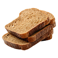 Slices of brown bread stacked high delicious bakery