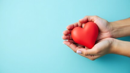 Obraz premium Compassion in Hands Symbol of Care and Support. Ai Generated