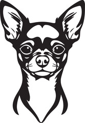 Chihuahua dog . Hand drawn vector illustration	