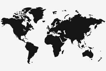 Obraz premium world map sketch illustration