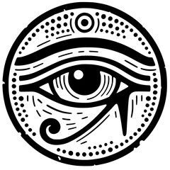 Ancient Egyptian Eye Silhouette