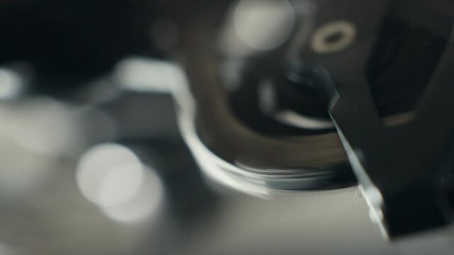 Fahrradkette Kettenspanner Makro Close Up