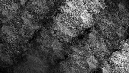 Black abstract grunge backdrop for your design. Dark rock texture.