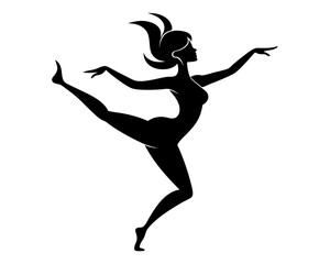 Dancer Vector Silhouettes & SVG Icon, Dancer Icon Vector