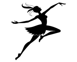 Dancer Vector Silhouettes & SVG Icon, Dancer Icon Vector