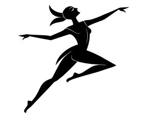 Dancer Vector Silhouettes & SVG Icon, Dancer Icon Vector