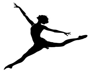 Fototapeta premium Dancer Vector Silhouettes & SVG Icon, Dancer Icon Vector