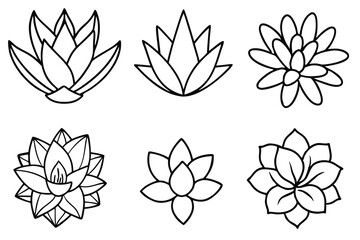 Succulent Leaf Clipart Set