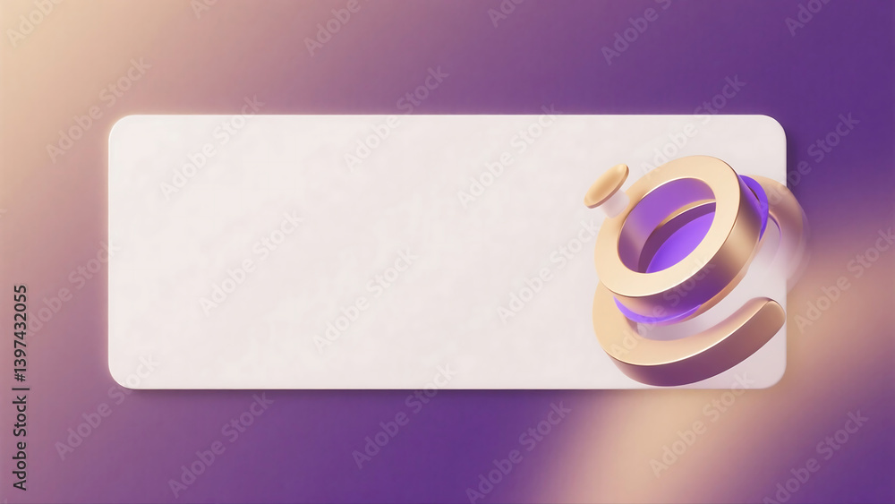 Poster abstract cartoon character in minimalist background with soft pastel gradient colors, modern vector 