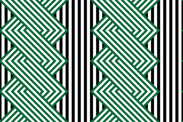 Geometric seamless pattern. Stripes braid zigzag. Vector illustration.
