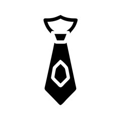 Necktie with Shield Emblem Icon Design