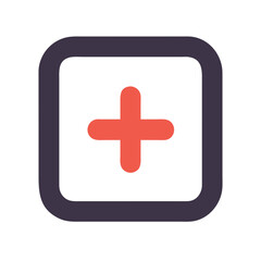 Obraz premium Add Flat Icon