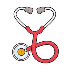 medical stethoscope cartoon illustration
