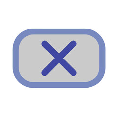 Obraz premium Cancel Button Flat Icon