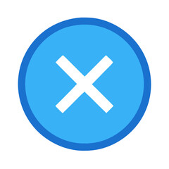 Colorful Cancel Button Flat Icon