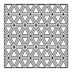 Abstract pattern coloring book for adults illustration background