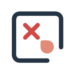 Obraz premium Close Action Icon