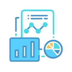  Data Analytics Flat Vector Icon