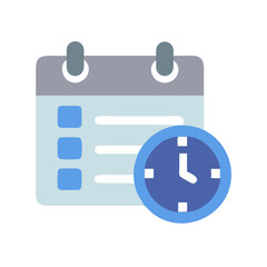  Colorful Deadlines Flat Icon