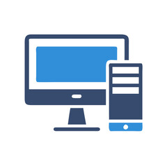 Detailed Desktop Computer Flat Icon