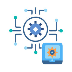  Digital Transformation Flat Icon
