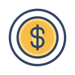 Detailed Dollar Sign Flat Icon