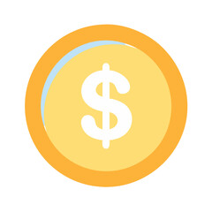  Colorful Dollar Sign Flat Icon