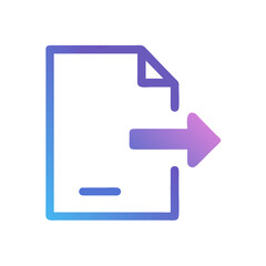  Export Flat Vector Icon