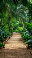 Obraz premium Tropical Garden Path