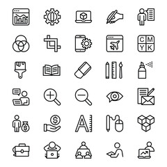 outline icon for graphic design 