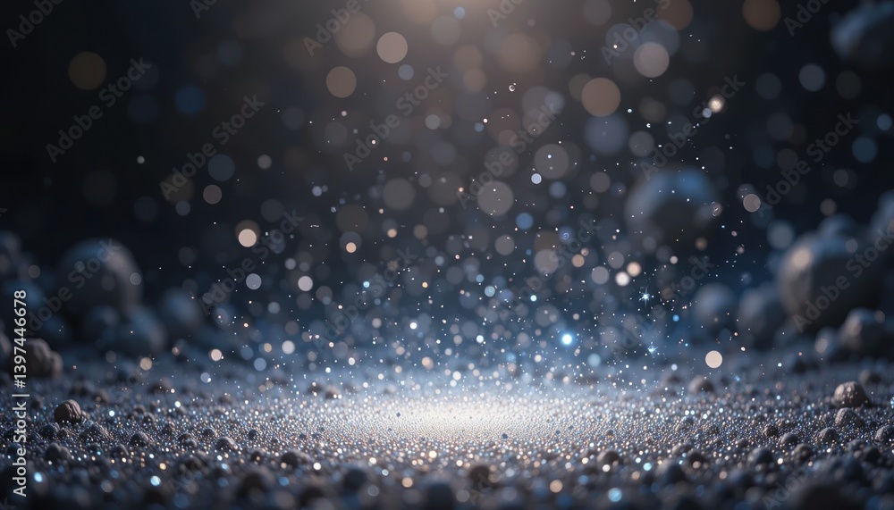 Poster captivating light play during a sparkling rain event abstract concept studio setting close-up view h