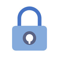  Colorful Lock Flat Icon