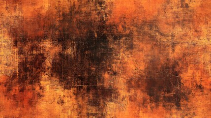 Obraz premium A richly textured backdrop of warm, rusty orange and dark brown hues.