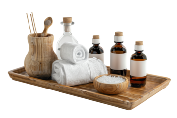 Relaxing Couples Massage Kits for Spa-like Experiences Isolated On Transparent Background