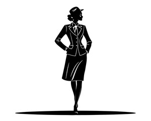 Fashion Lady Vector Silhouettes & SVG Icon